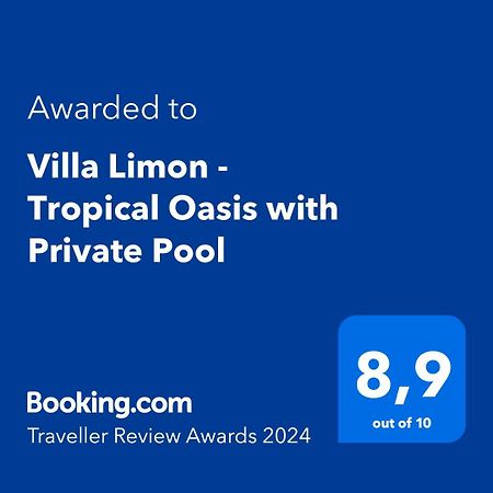 Villa Limon - Tropical Oasis With Private Pool Γιαβέα Εξωτερικό φωτογραφία